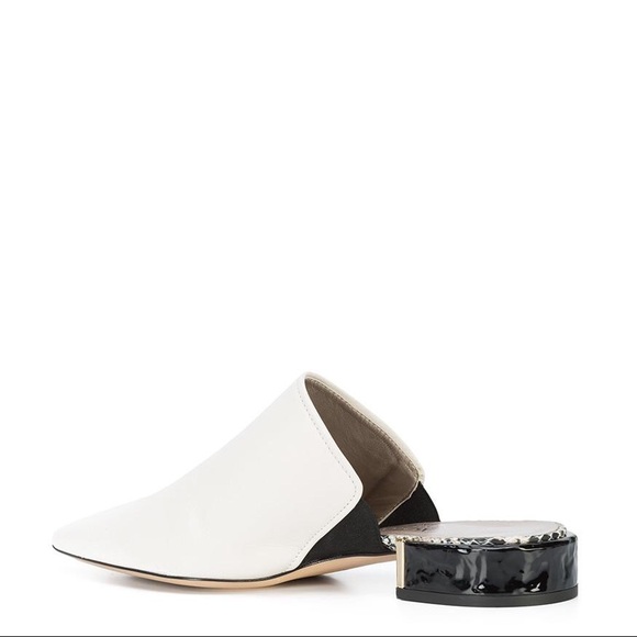 AGL Off White Pointed Toe Mule - Picture 3 of 5